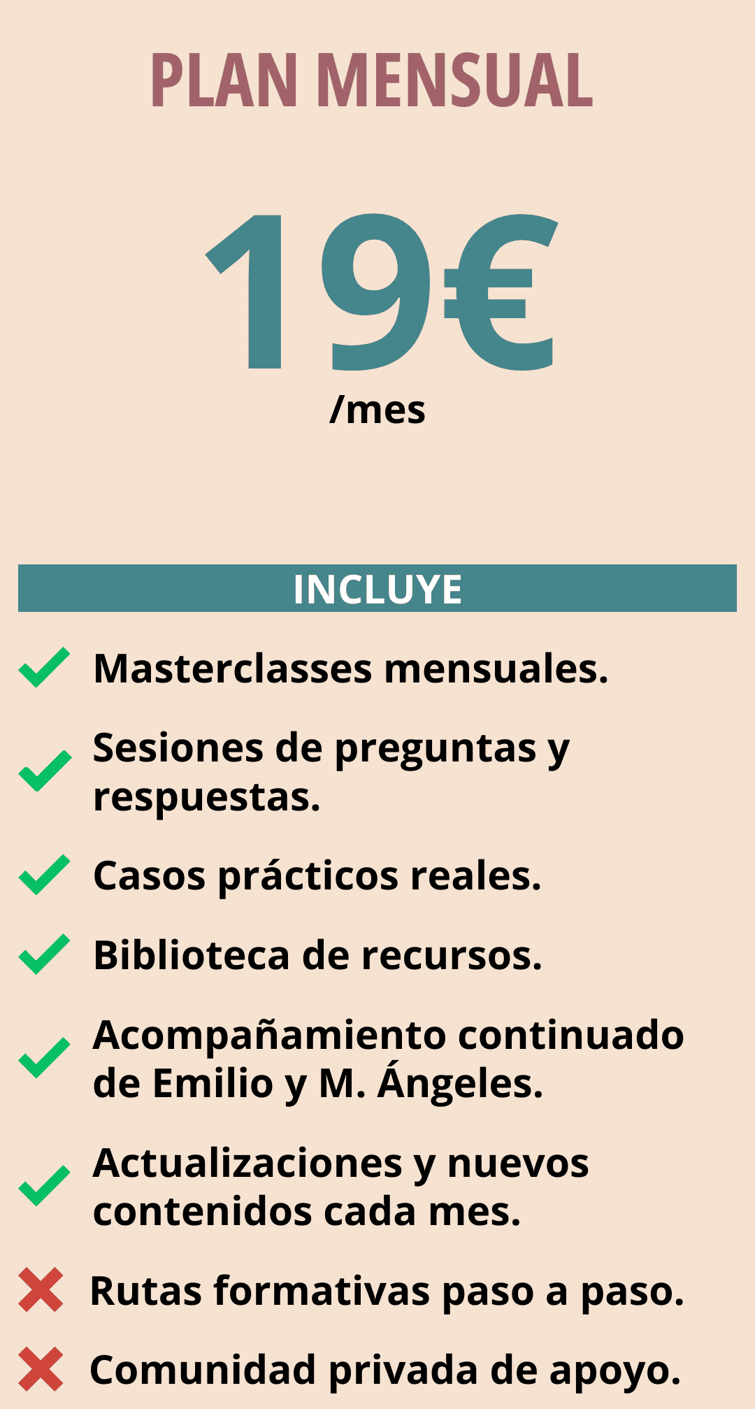 Plan mensual Comunidad Vínculo Felino